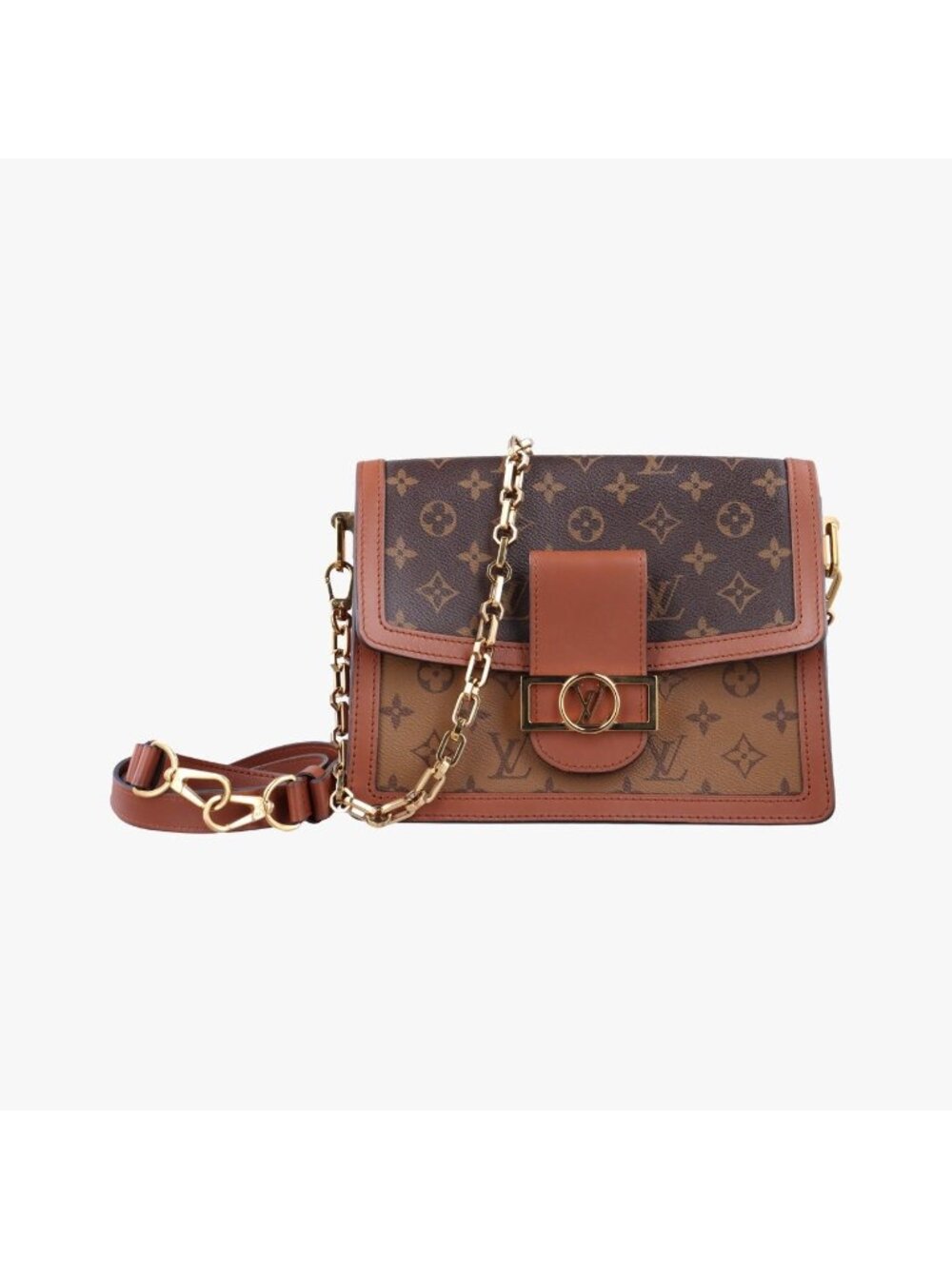 Louis Vuitton Dauphine Monogram Brown Reverse Shoulder Bag